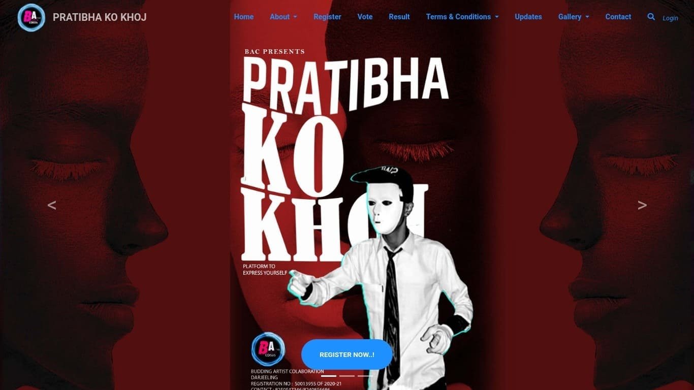 PratibhaKoKhoj Website Design